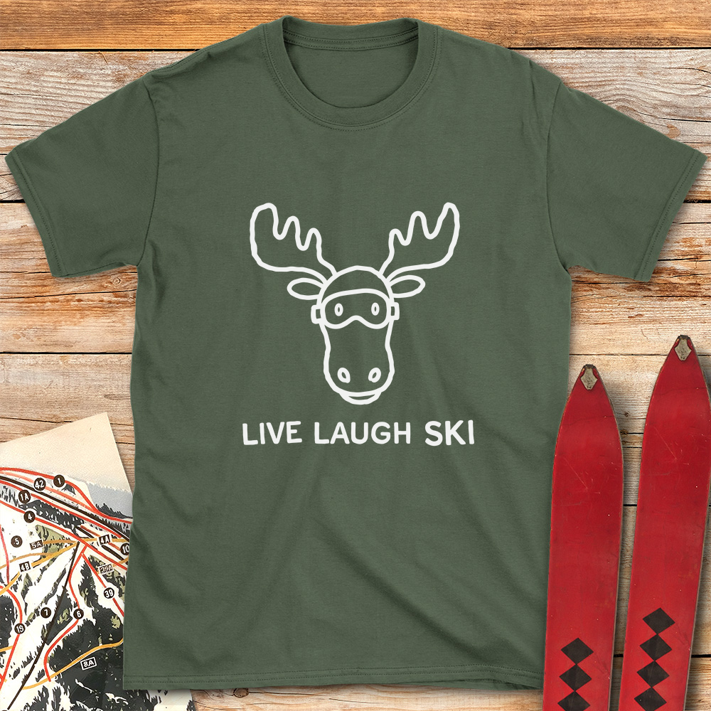 Live Laugh Ski Moose