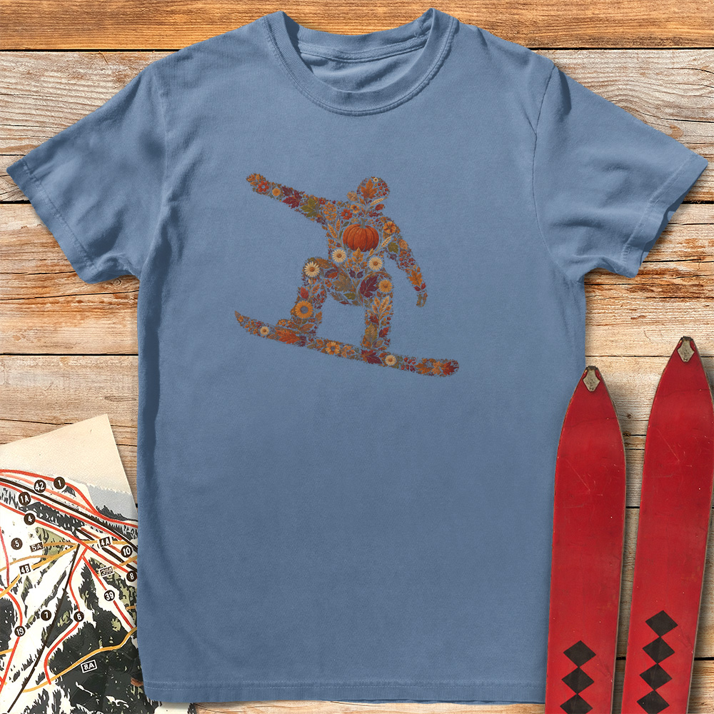 Fall Flower Snowboarder