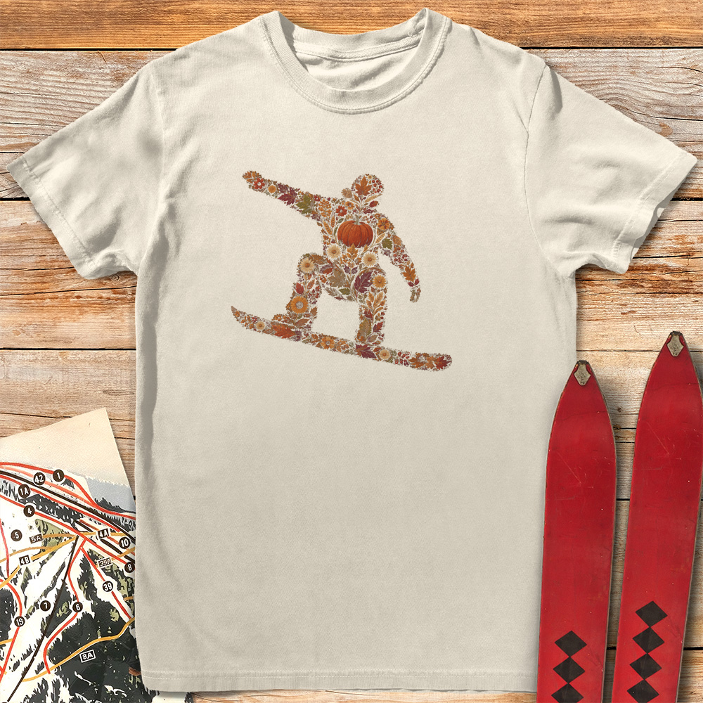 Fall Flower Snowboarder
