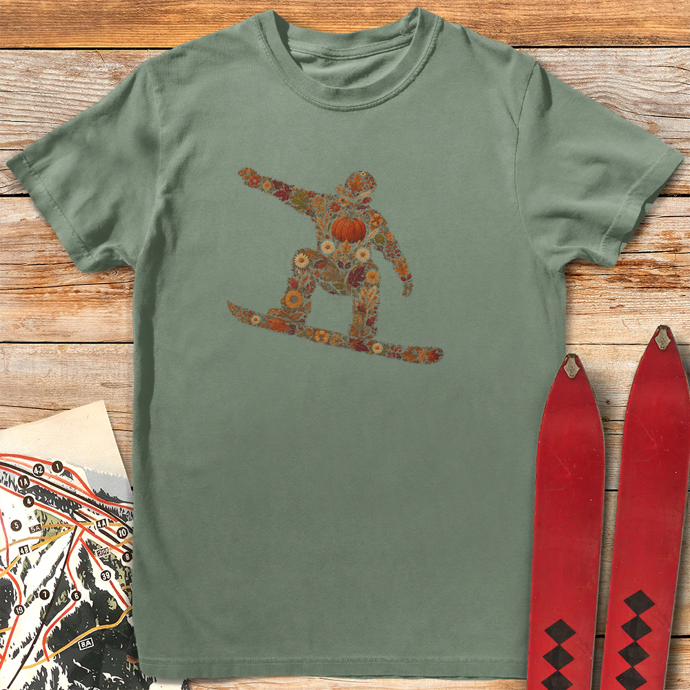 Fall Flower Snowboarder