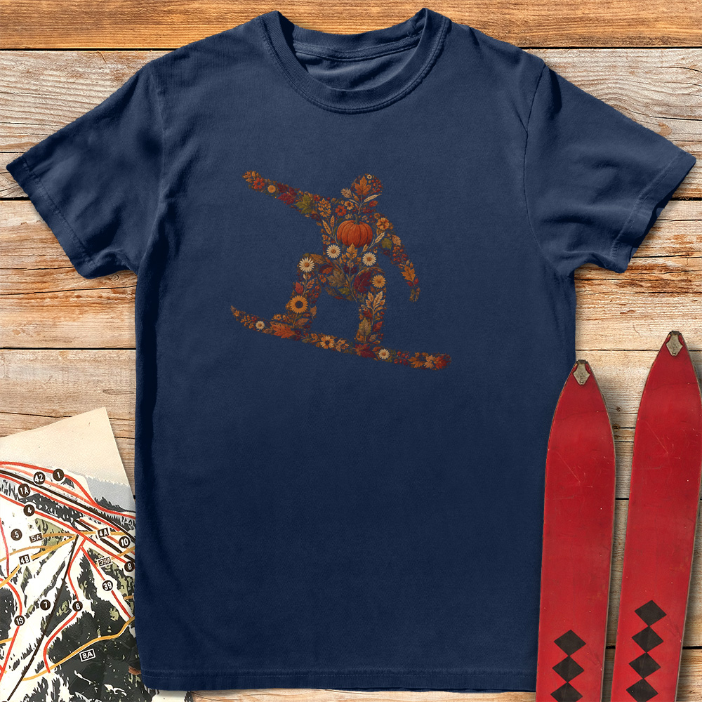 Fall Flower Snowboarder