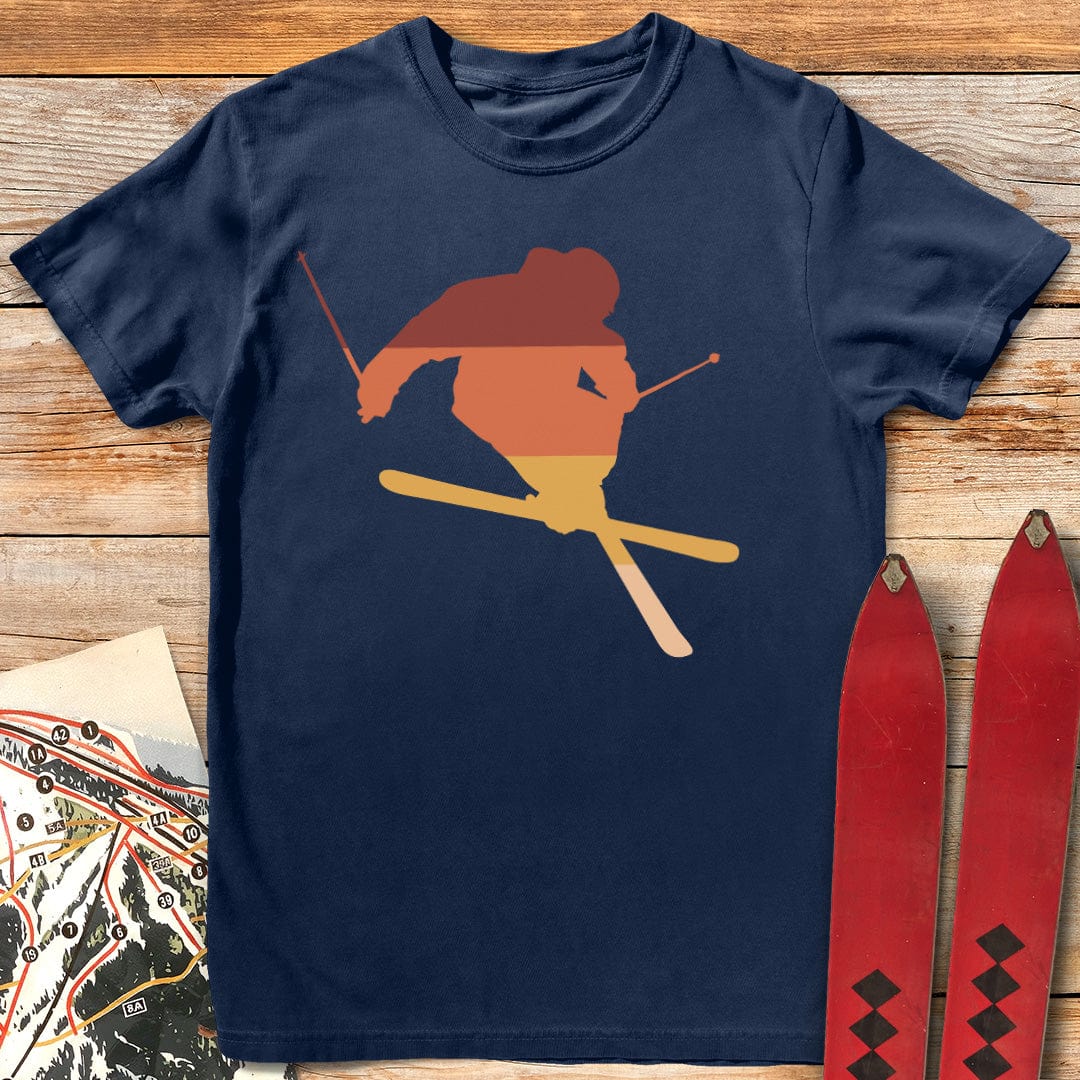 Retro Freeski Sunset T-Shirt