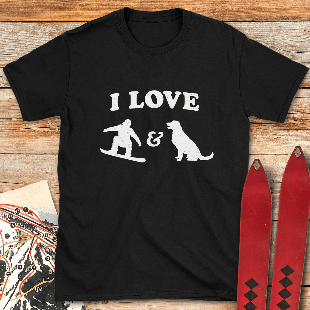 I Love Snowboard Dogs