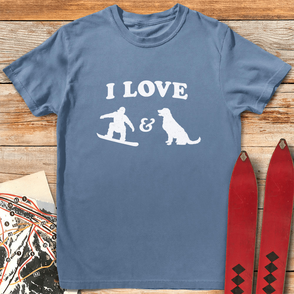 I Love Snowboard Dogs
