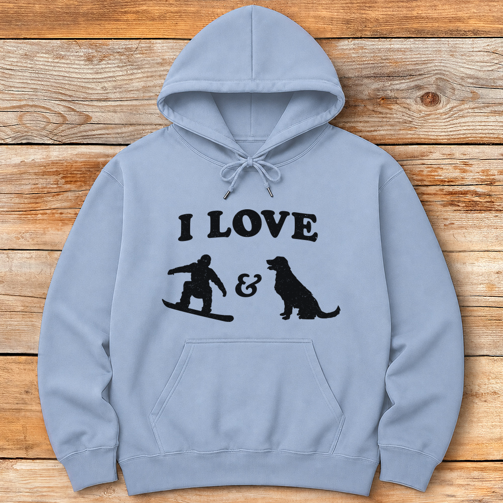 I Love Snowboard Dogs