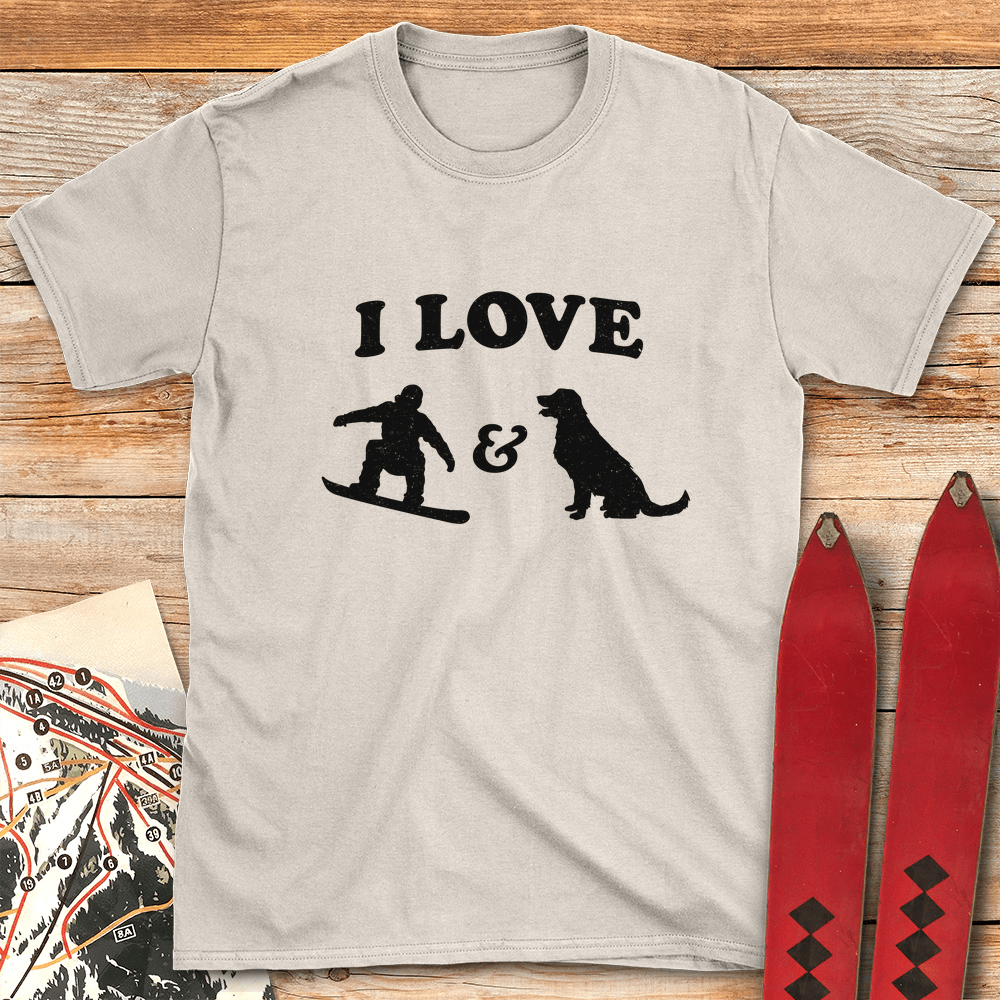 I Love Snowboard Dogs