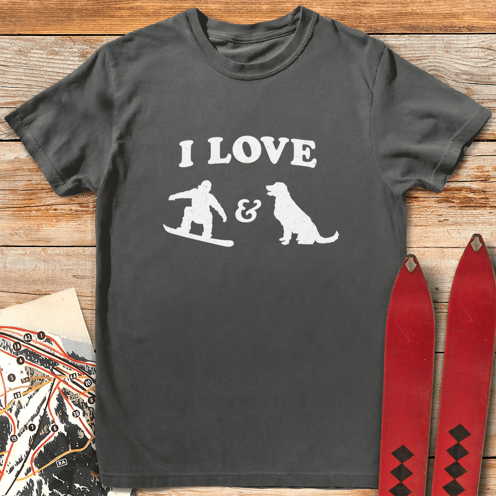 I Love Snowboard Dogs