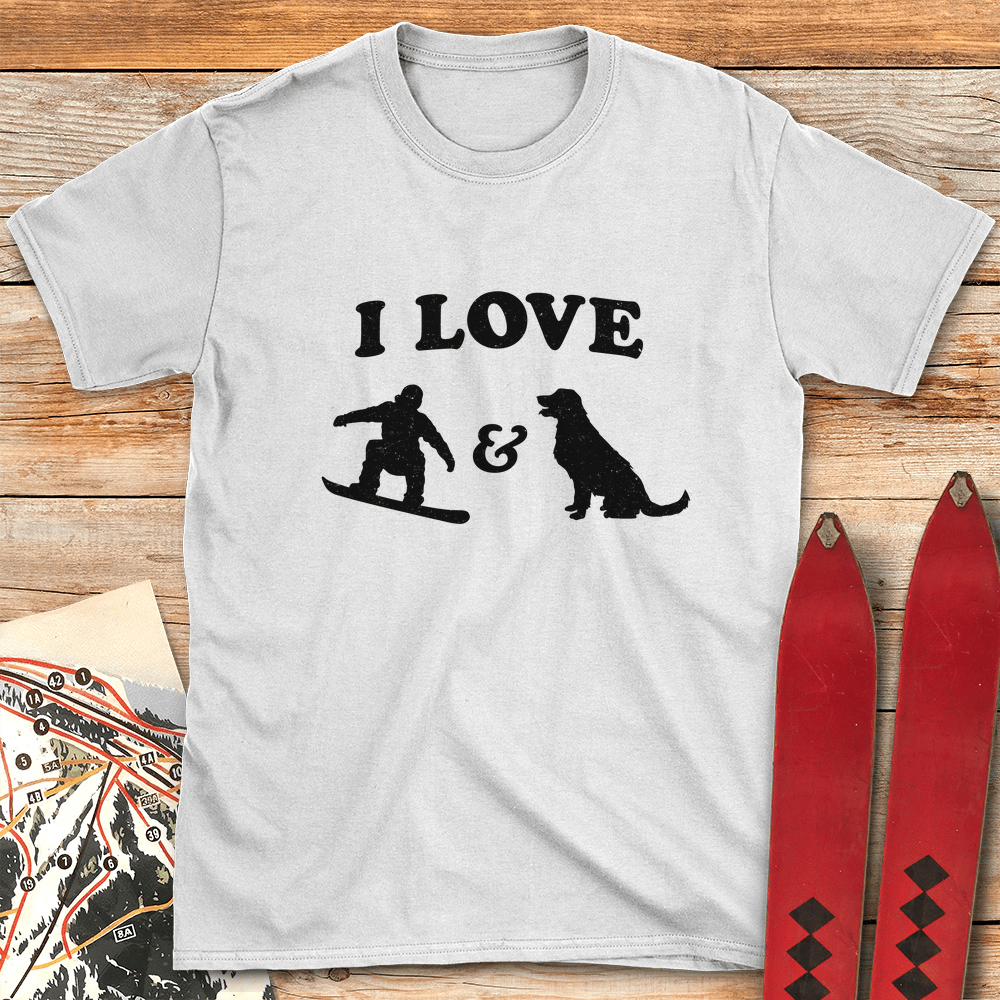 I Love Snowboard Dogs