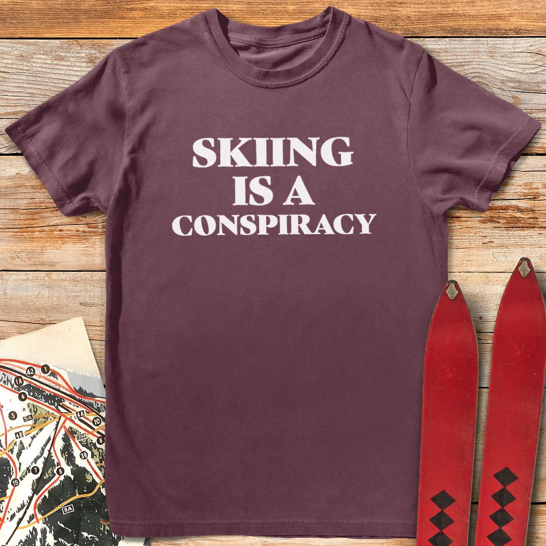 Skiing Is a Conspiracy T-Shirt