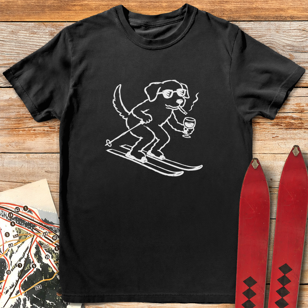 French Ski Dog