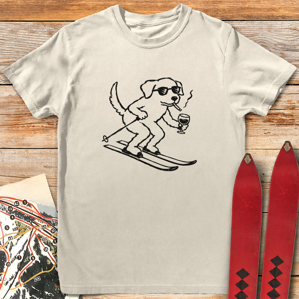 French Ski Dog