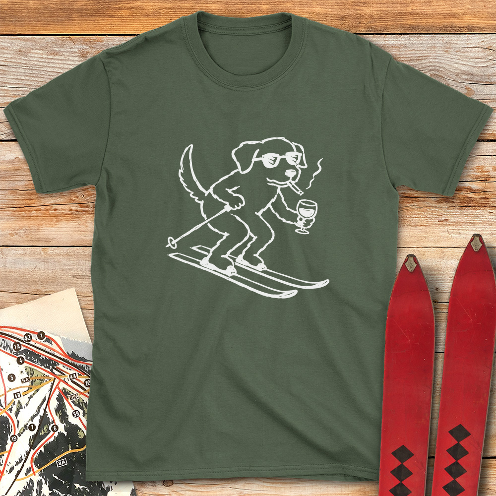 French Ski Dog