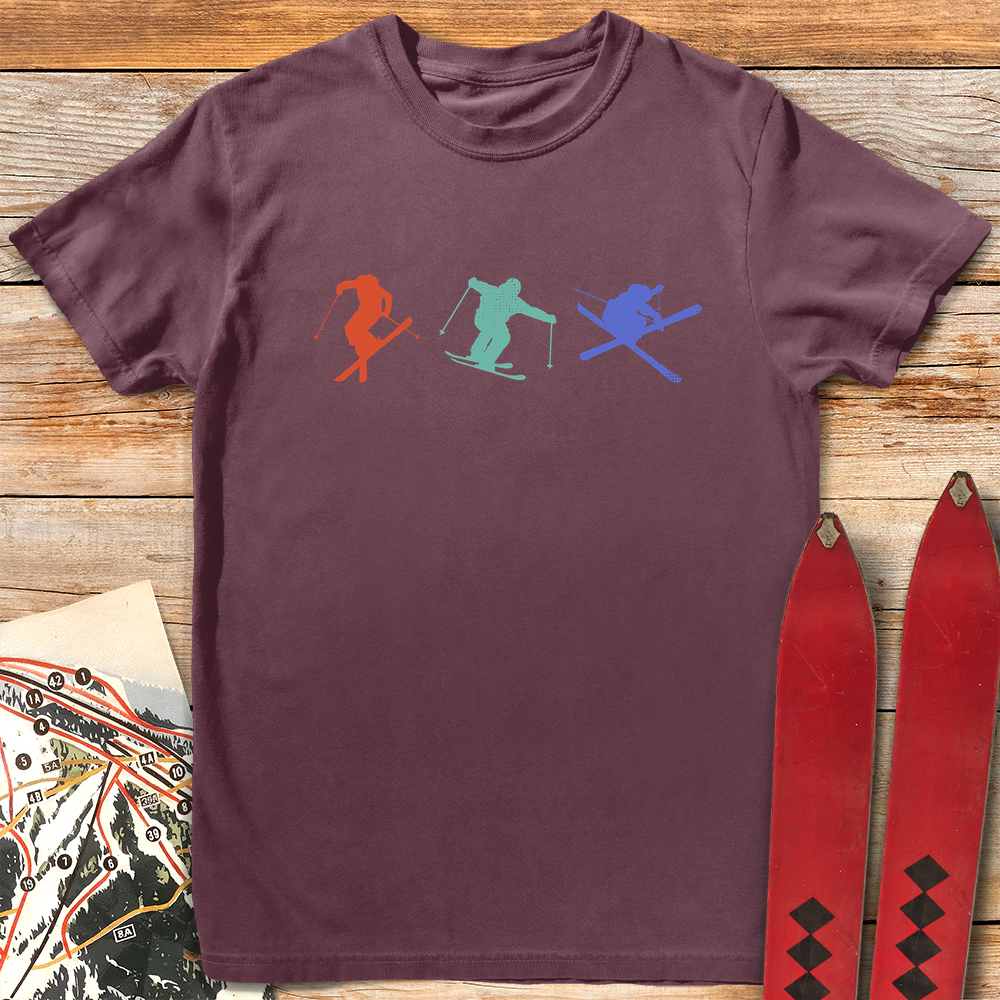 Three Skiers