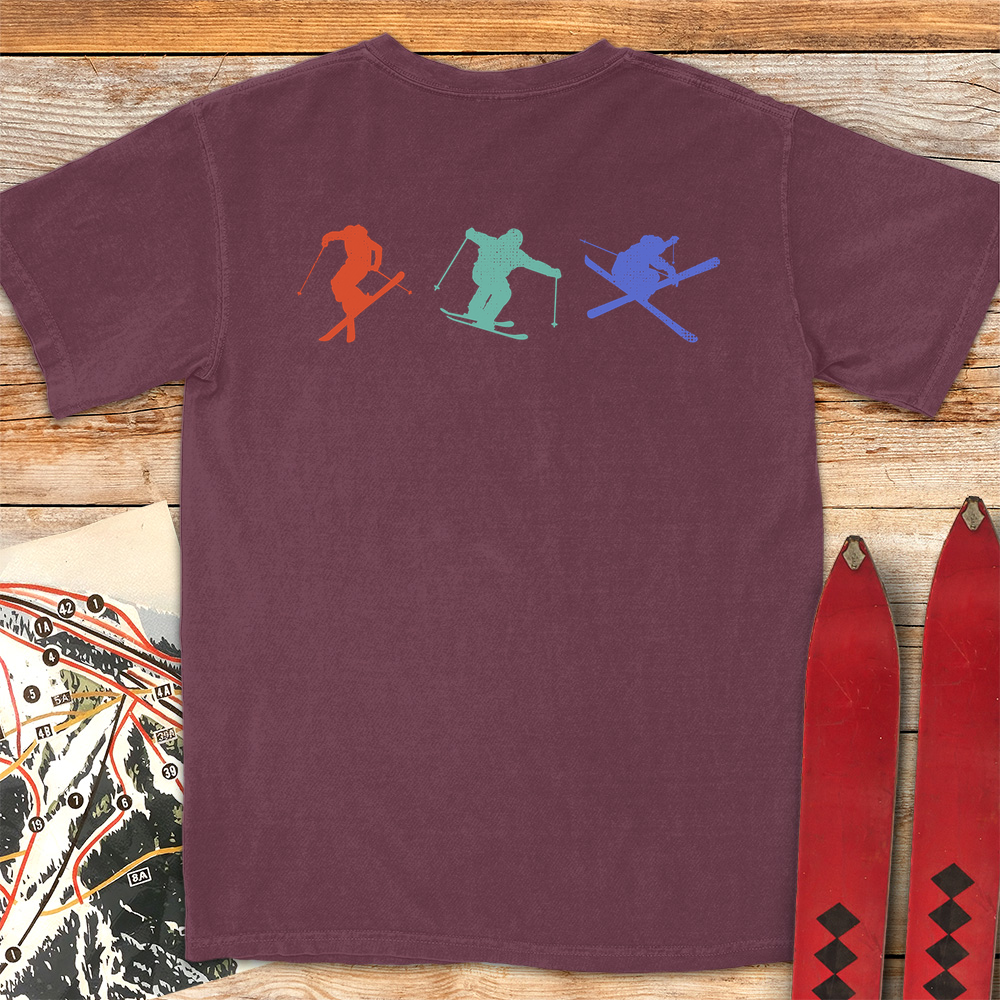 Three Skiers