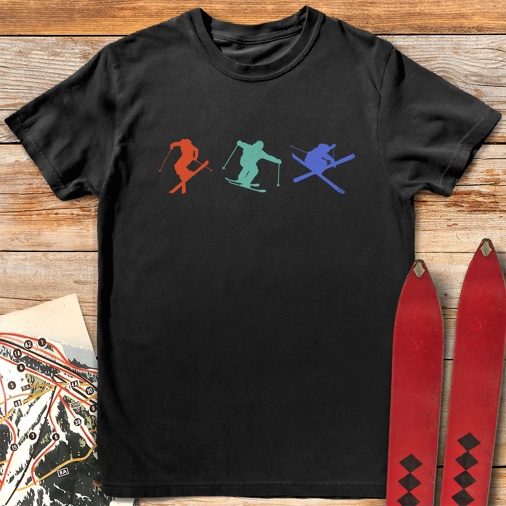 Three Skiers