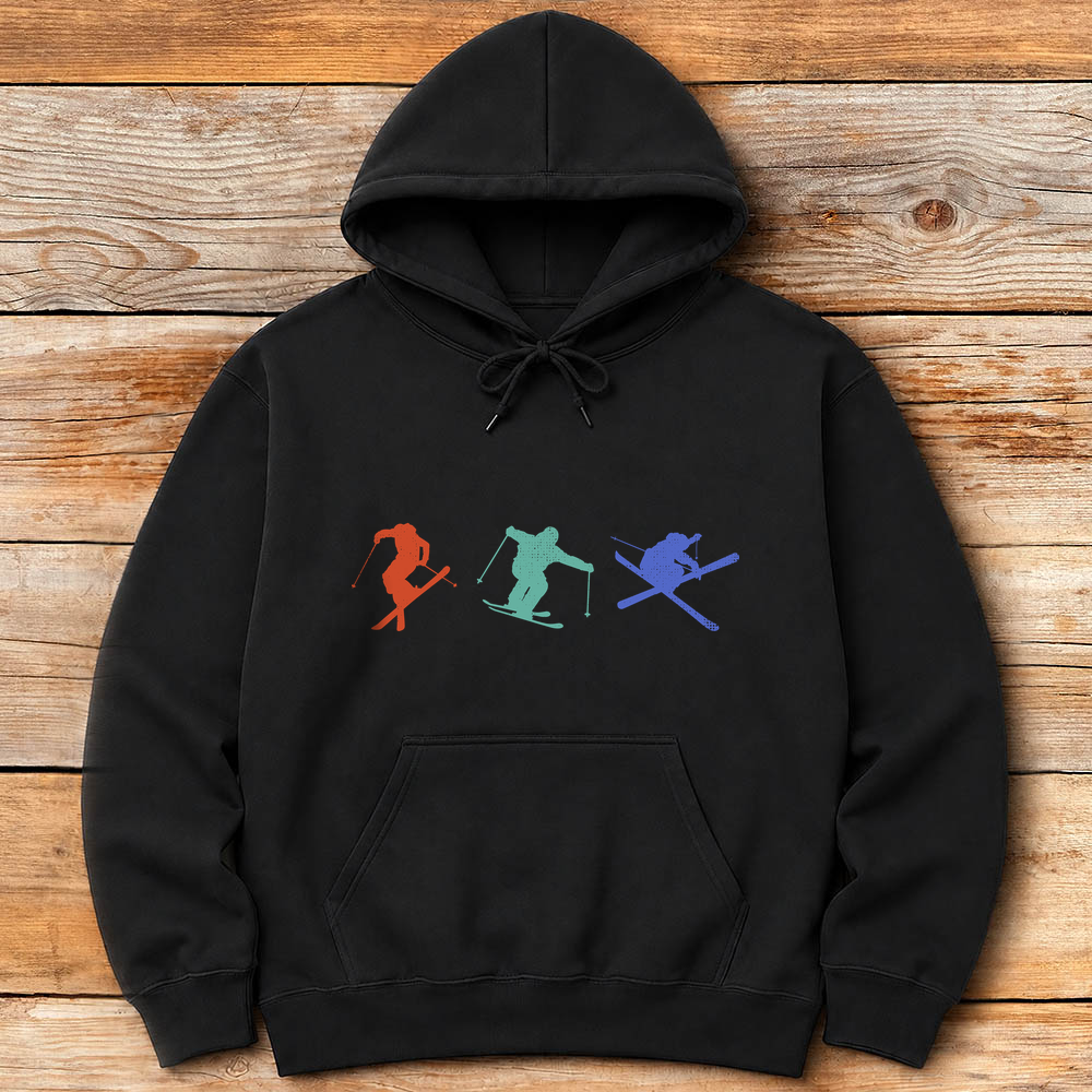 Three Skiers