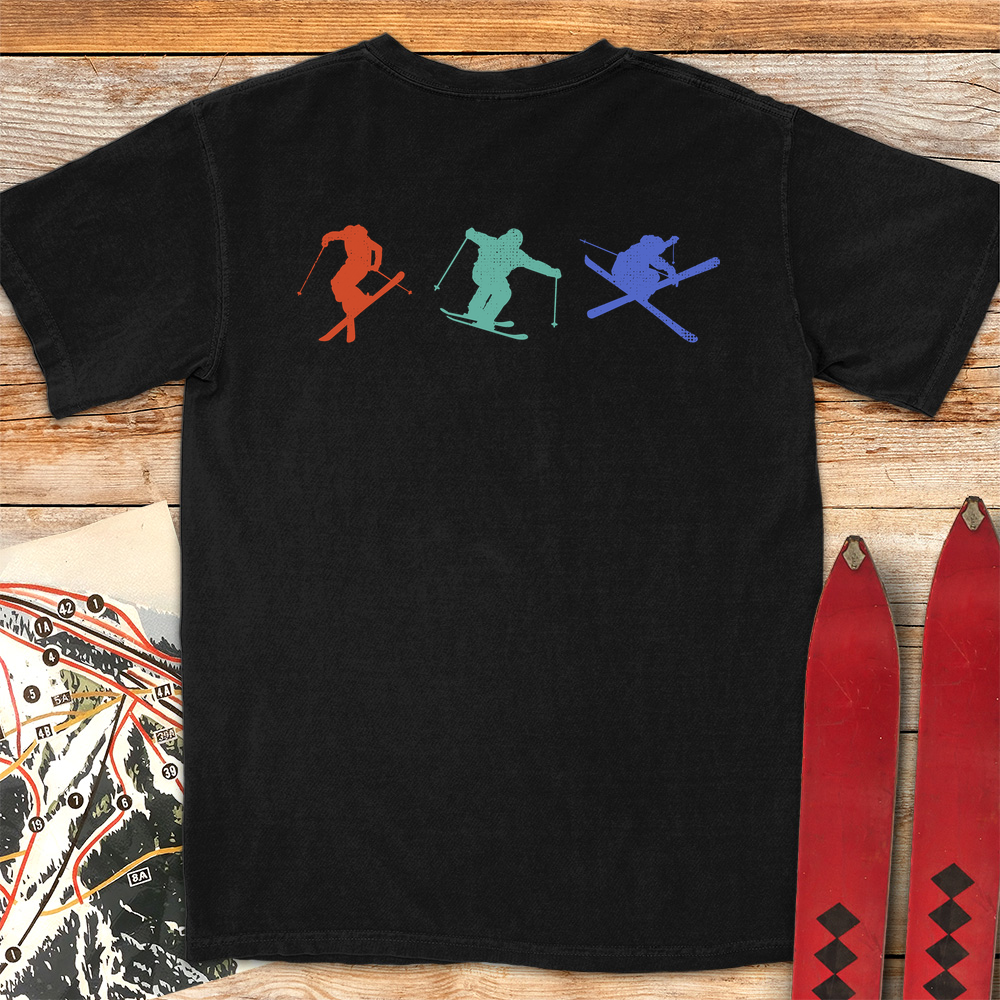 Three Skiers