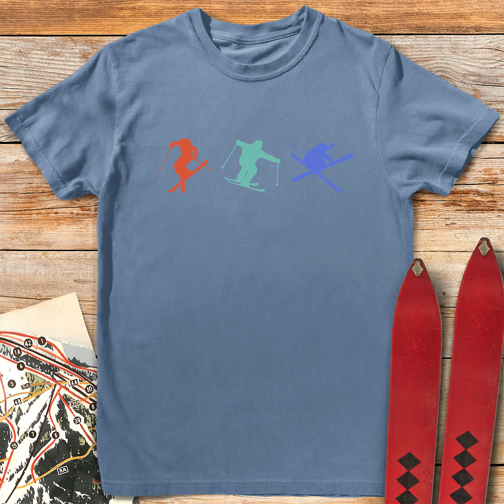 Three Skiers