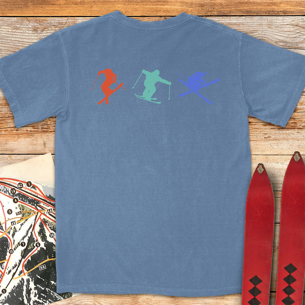 Three Skiers