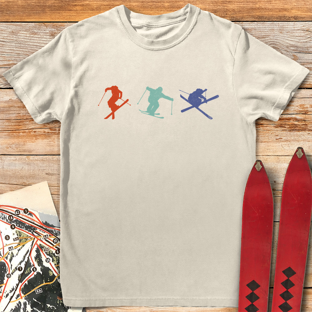 Three Skiers