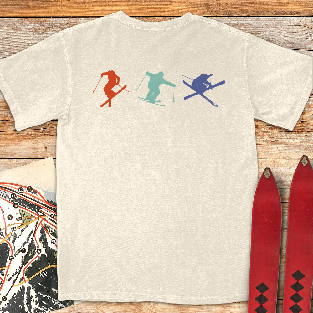 Three Skiers
