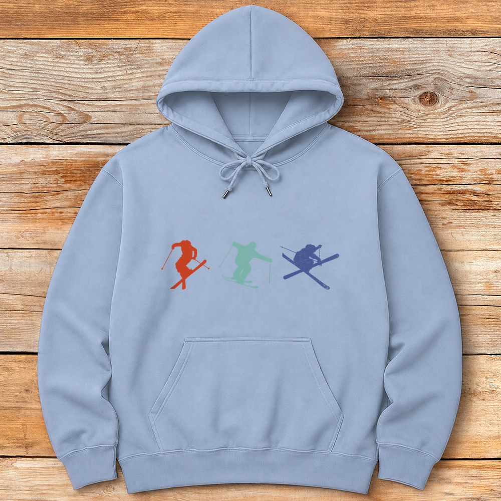 Three Skiers