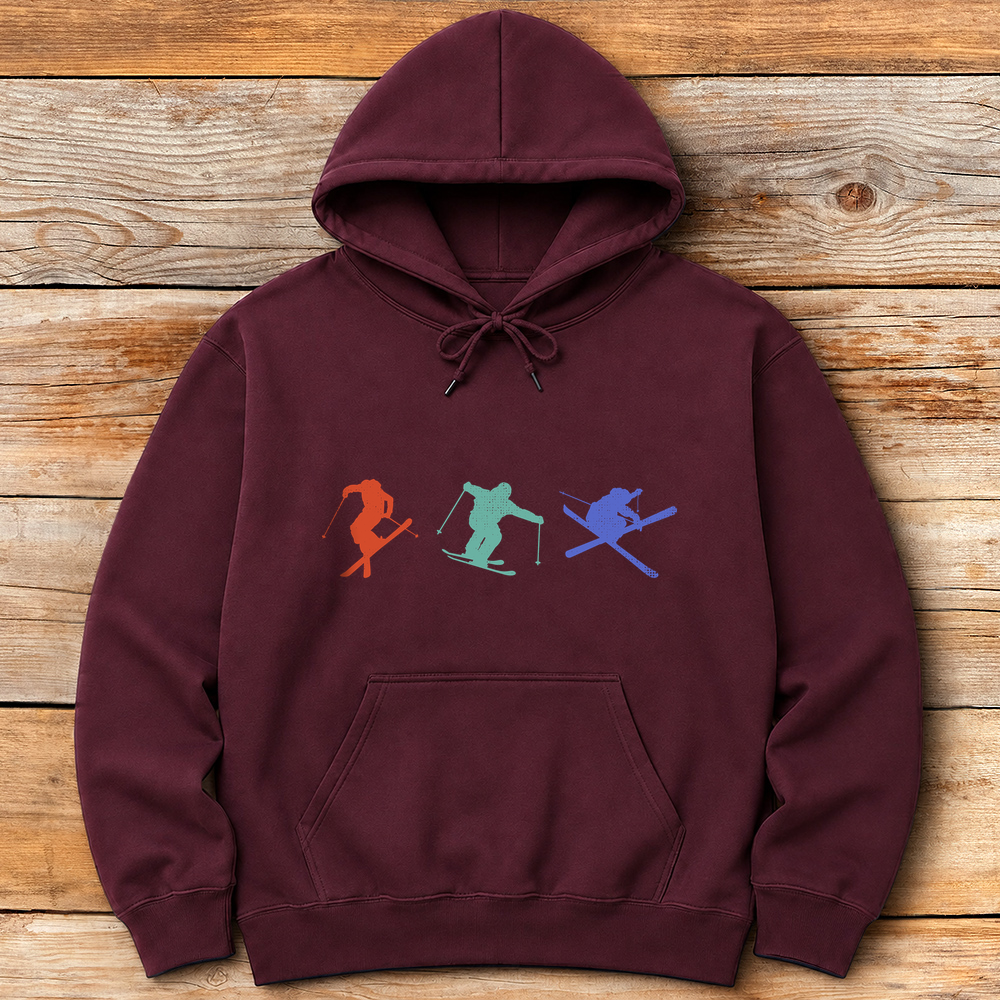 Three Skiers