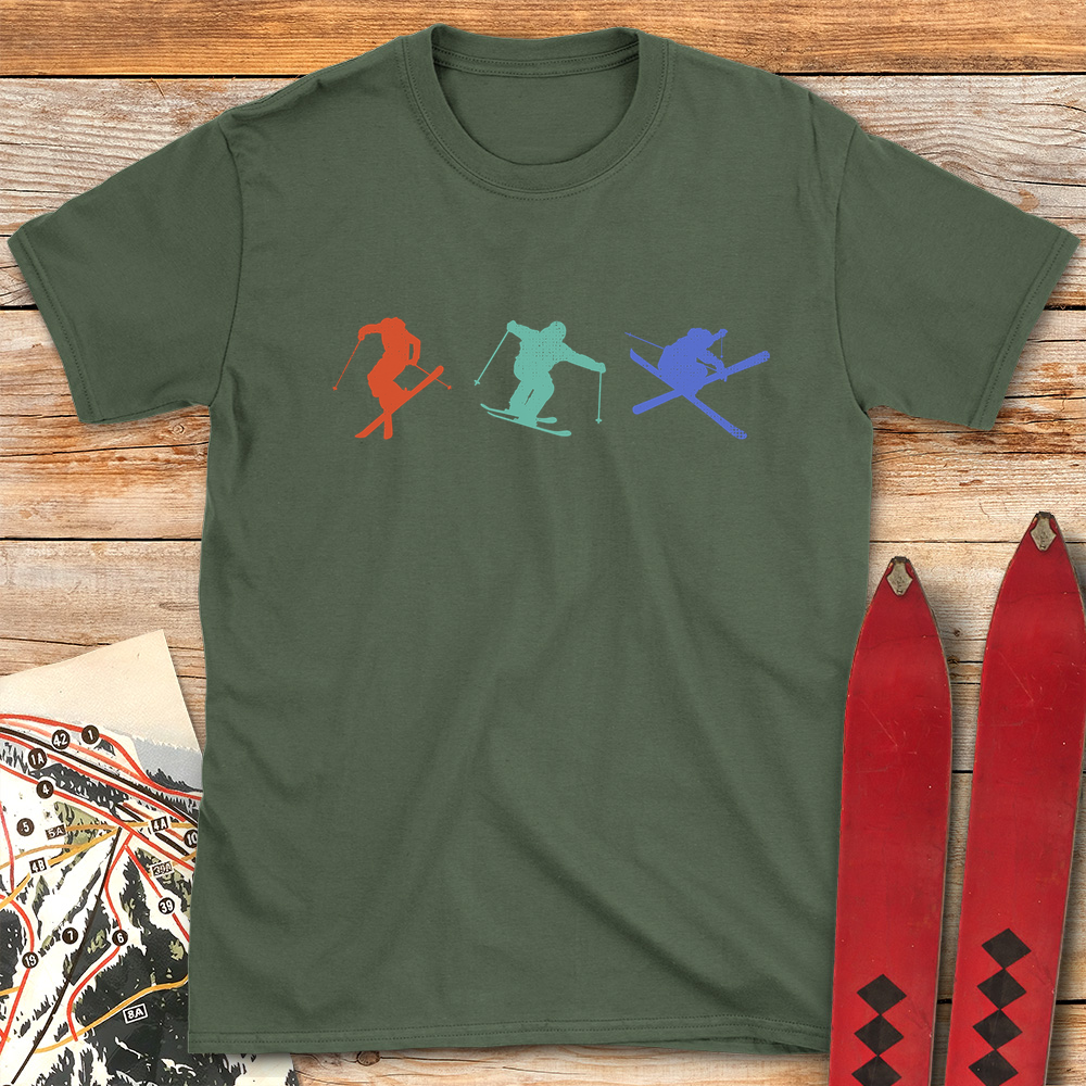 Three Skiers