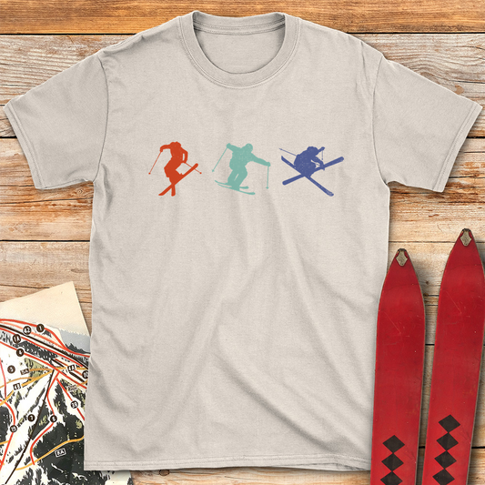 Three Skiers