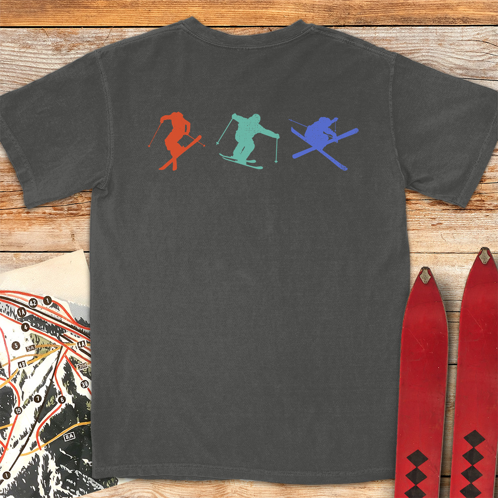 Three Skiers