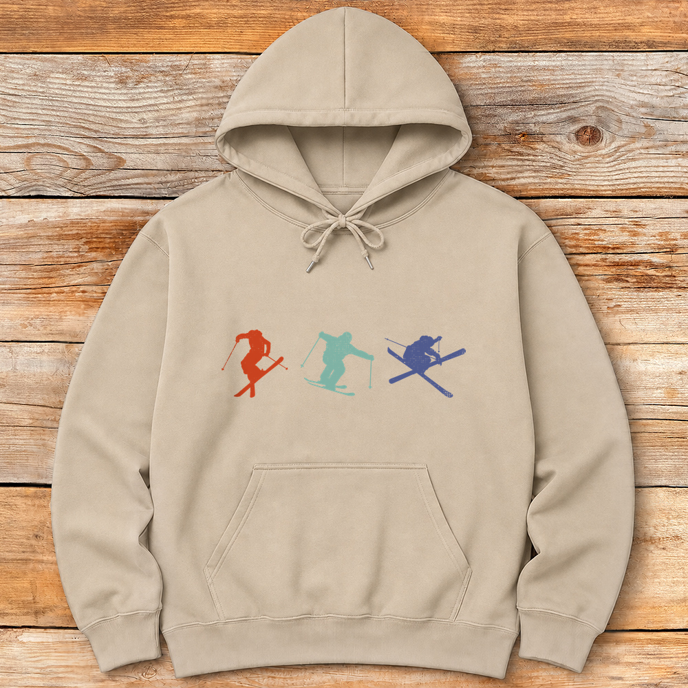 Three Skiers