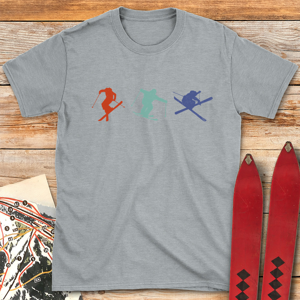 Three Skiers