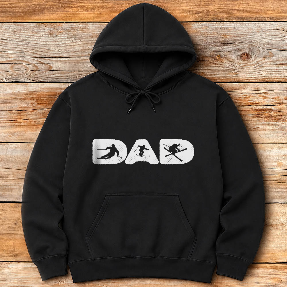 Ski Dad Silhouette