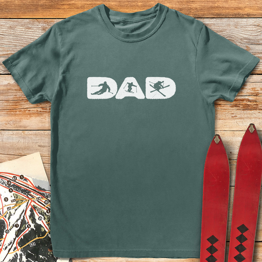 Ski Dad Silhouette