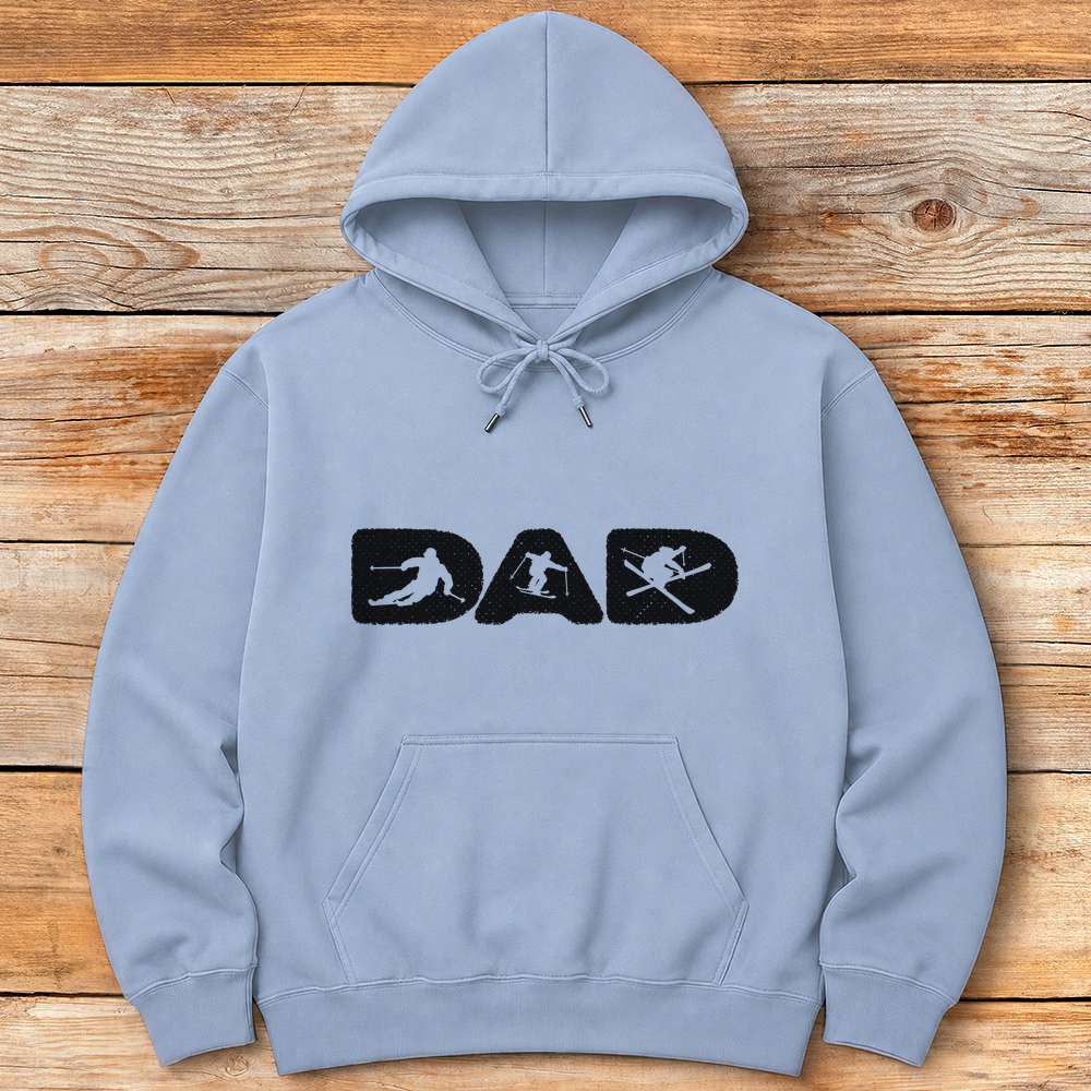 Ski Dad Silhouette