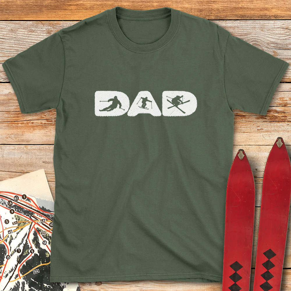 Ski Dad Silhouette