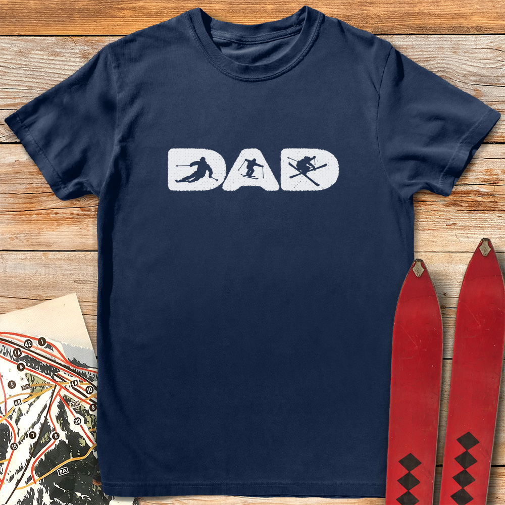 Ski Dad Silhouette