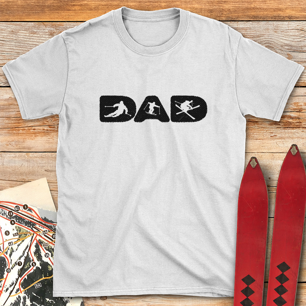 Ski Dad Silhouette