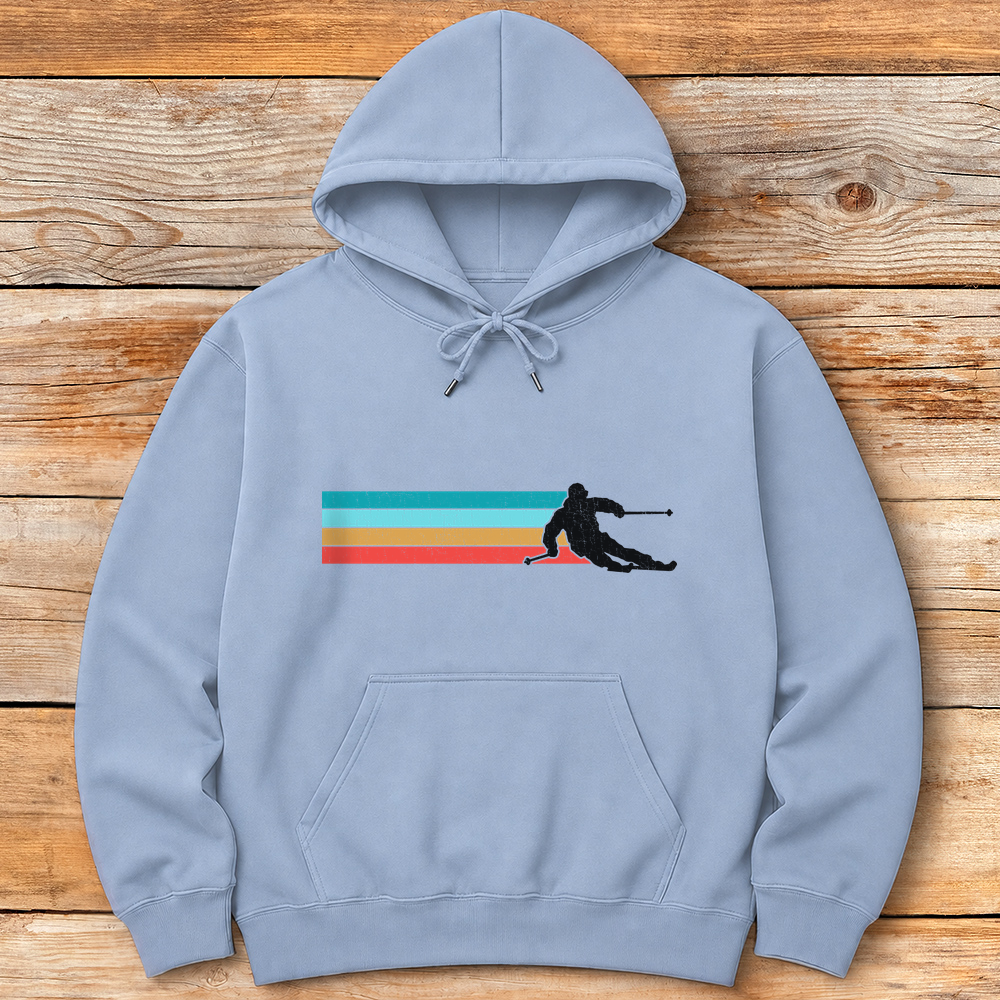 Vintage Ski Line Silhouette
