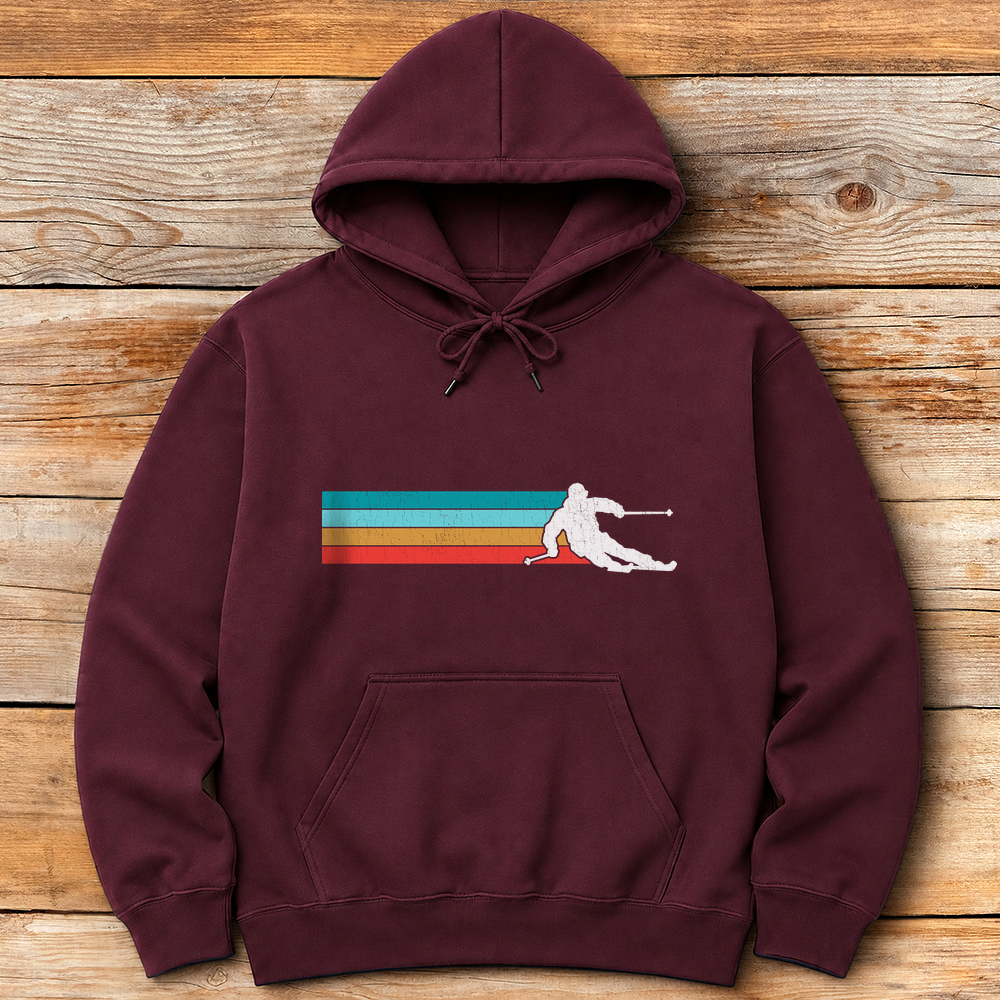 Vintage Ski Line Silhouette