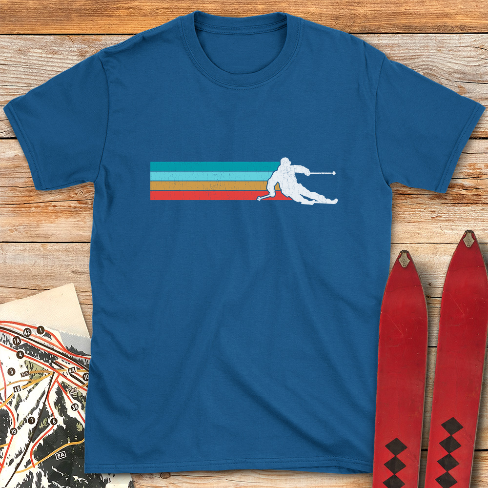Vintage Ski Line Silhouette