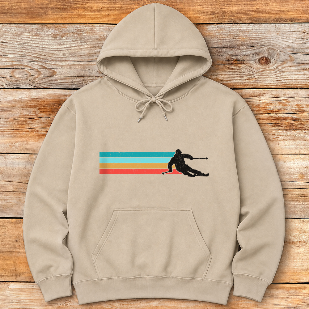 Vintage Ski Line Silhouette