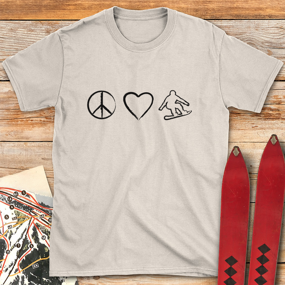 Peace Love Snowboard