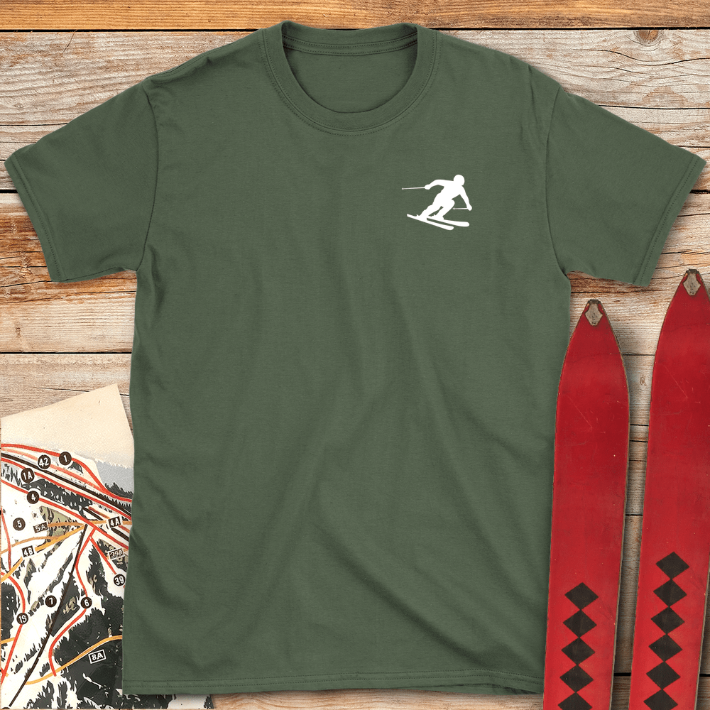 Minimal Skier Silhouette