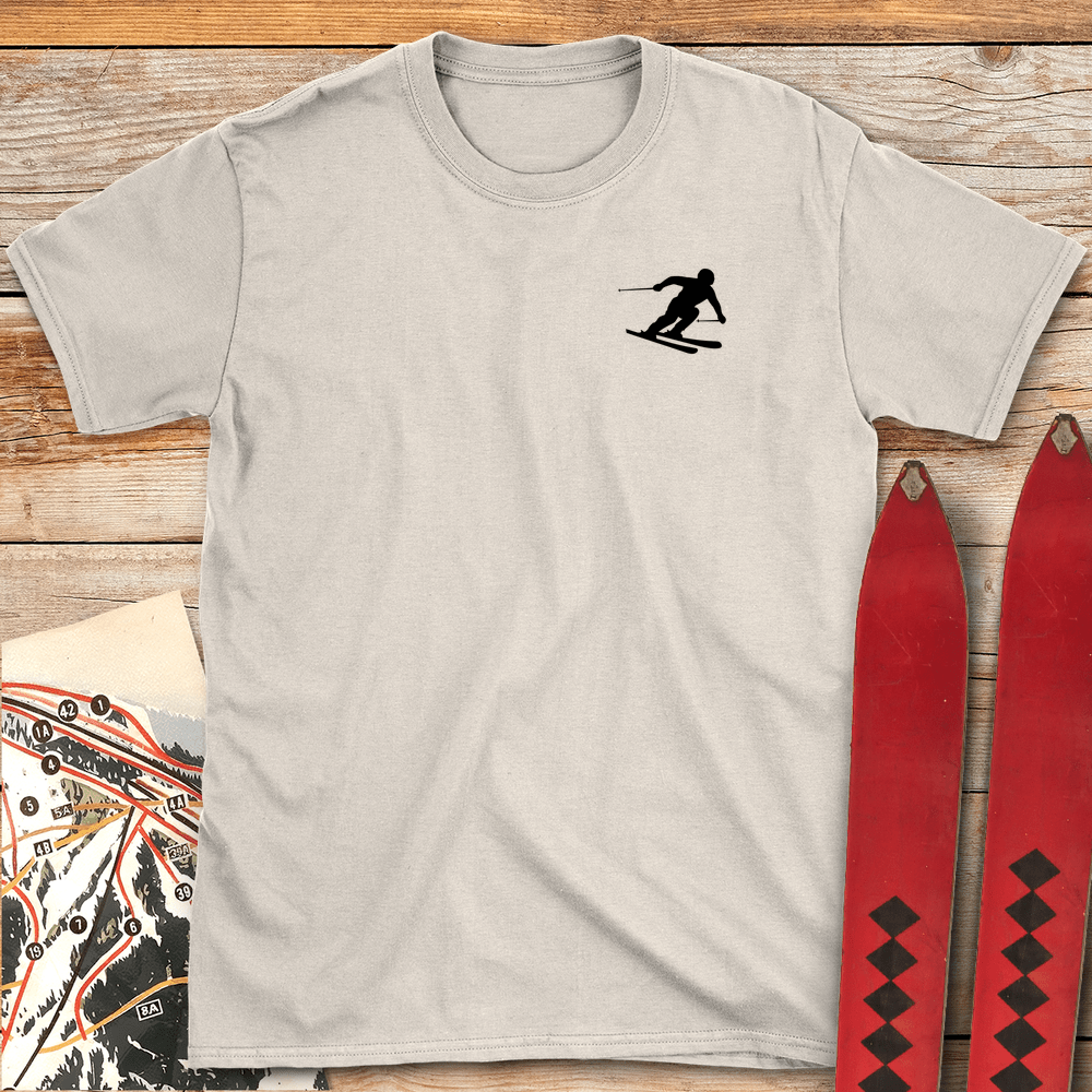Minimal Skier Silhouette