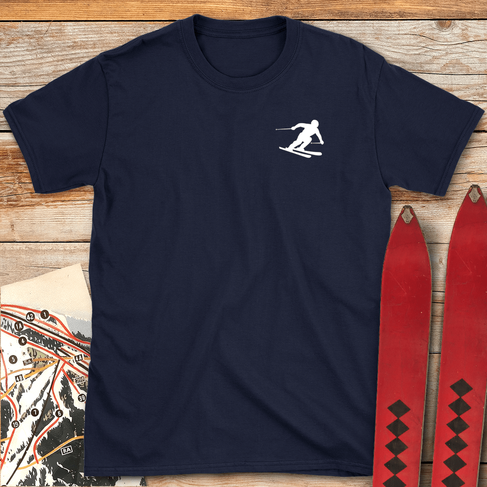 Minimal Skier Silhouette