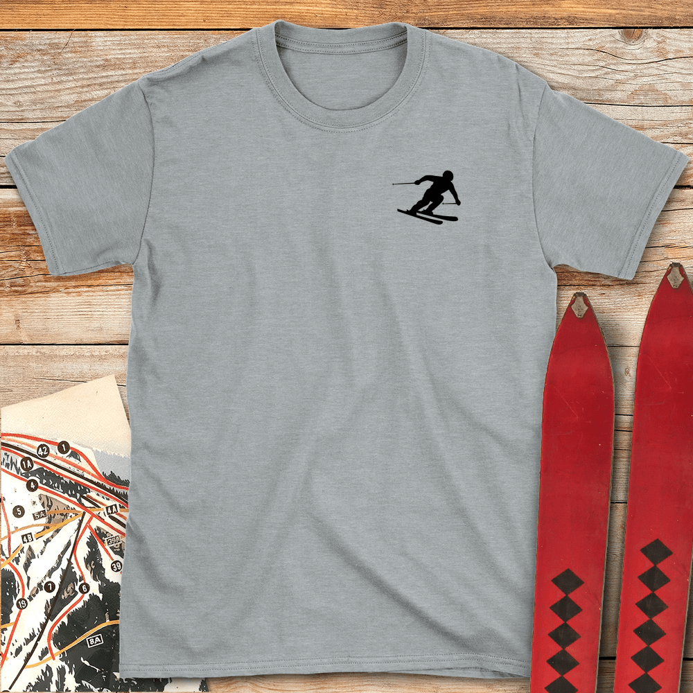 Minimal Skier Silhouette
