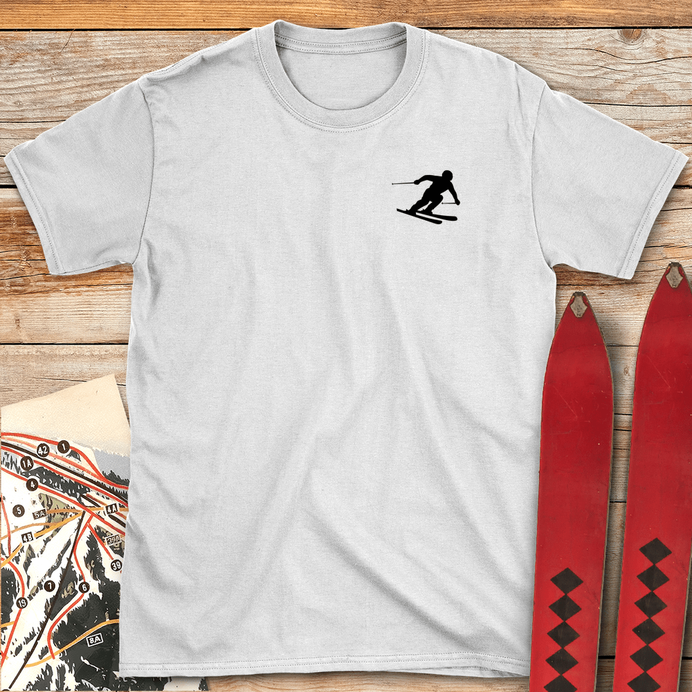 Minimal Skier Silhouette