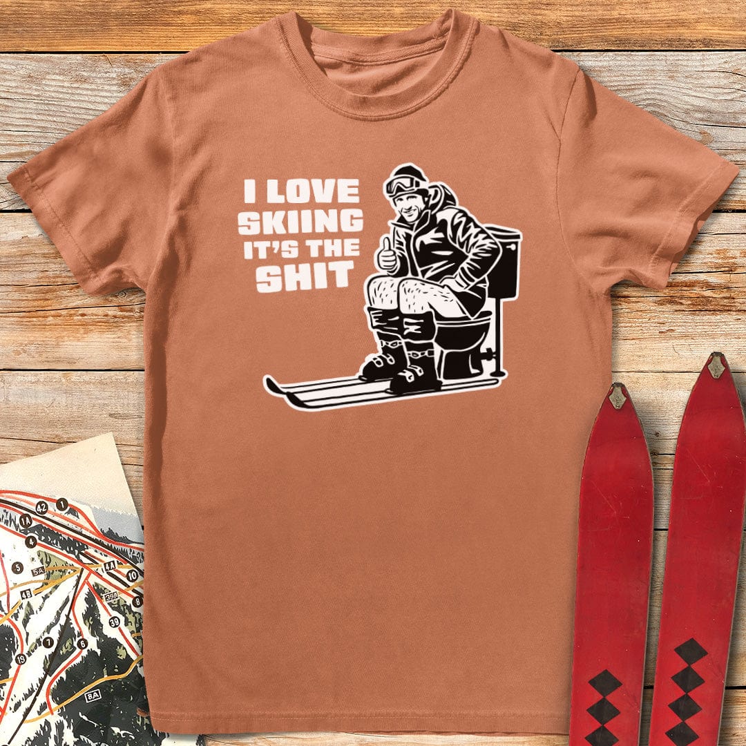 I Love Skiing It's the Shit T-Shirt