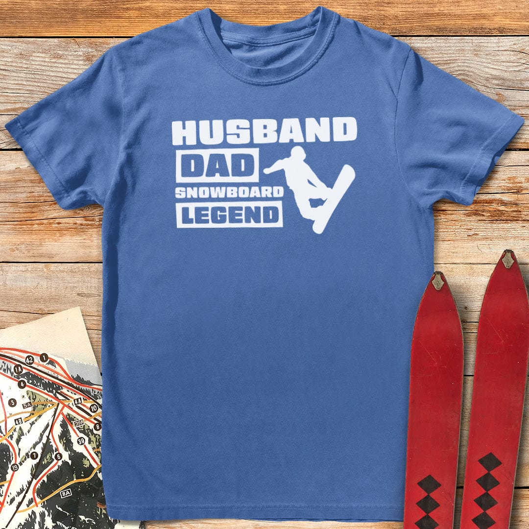 Husband Dad Snowboard Legend T-Shirt